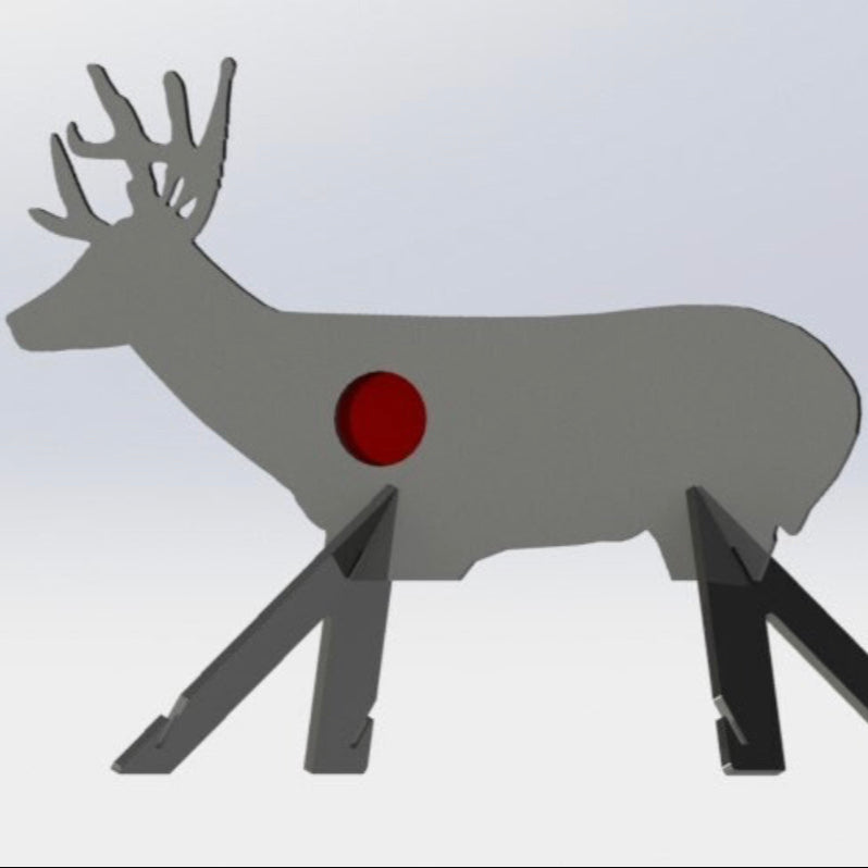 3/8" AR500 steel interactive Deer Target