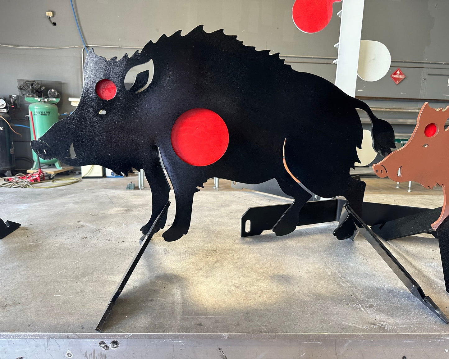 3/8" AR500 Steel Interactive Wild Boar Target